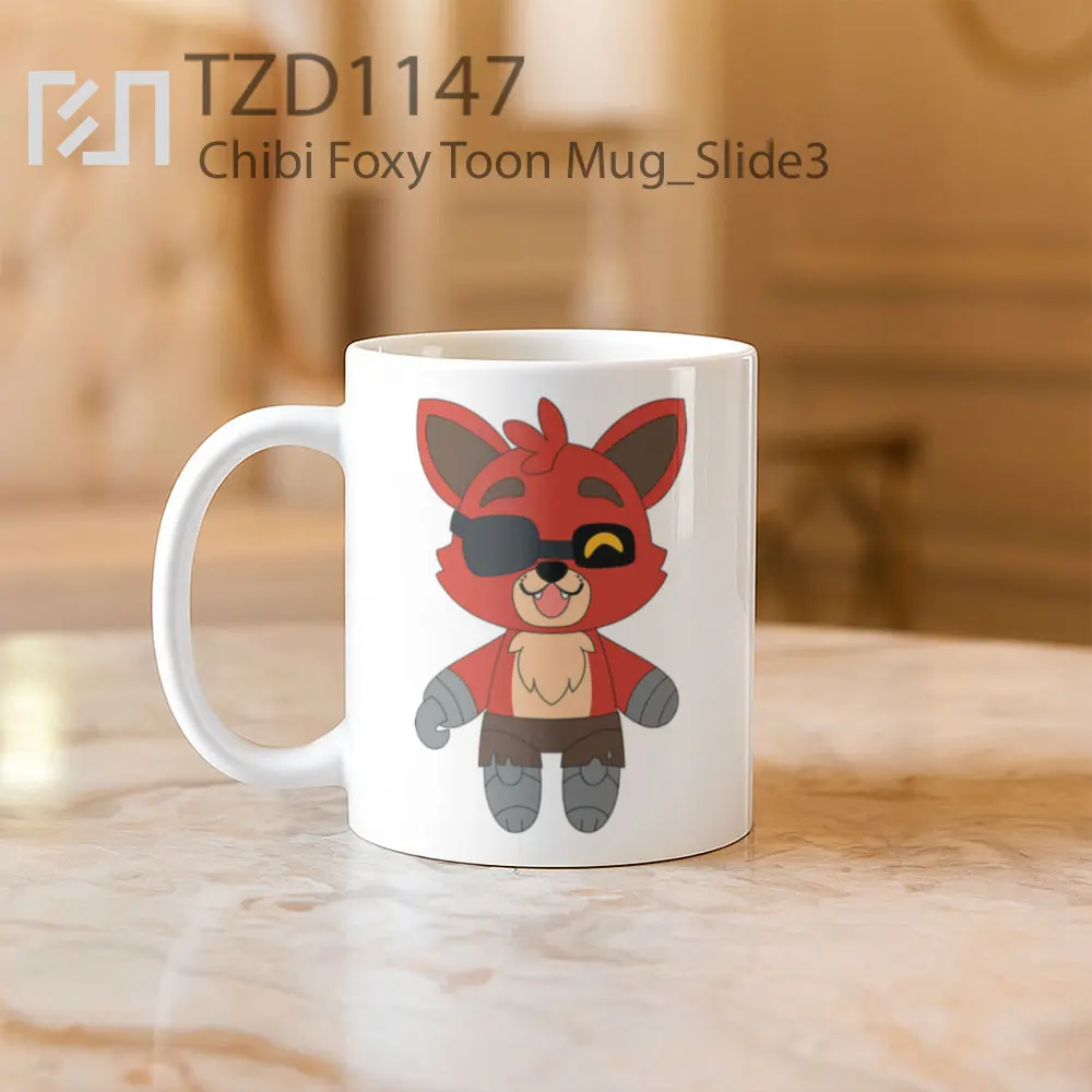 Chibi Foxy Toon Mug - All-side / Desain
