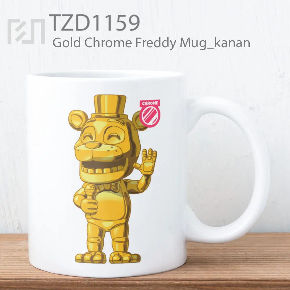 Gold Chrome Freddy Mug