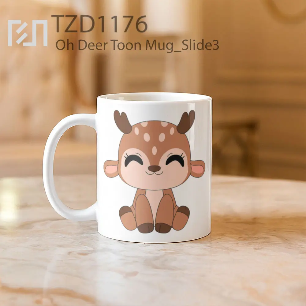 Oh Deer Toon Mug - All-side / Desain