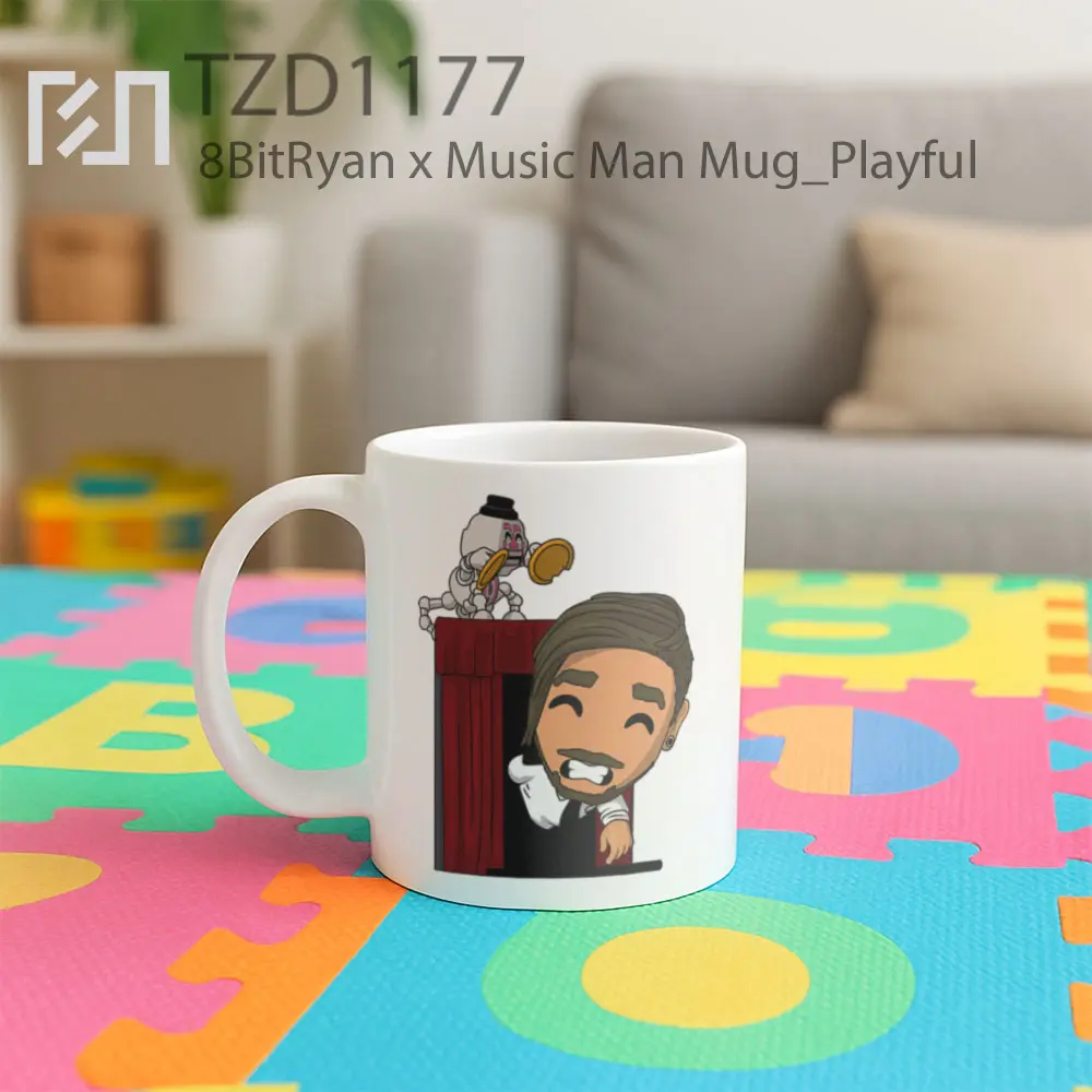 8BitRyan x Music Man Mug - All-side / Desain