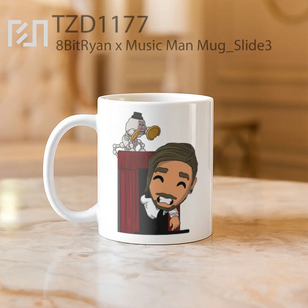 8BitRyan x Music Man Mug - All-side / Desain