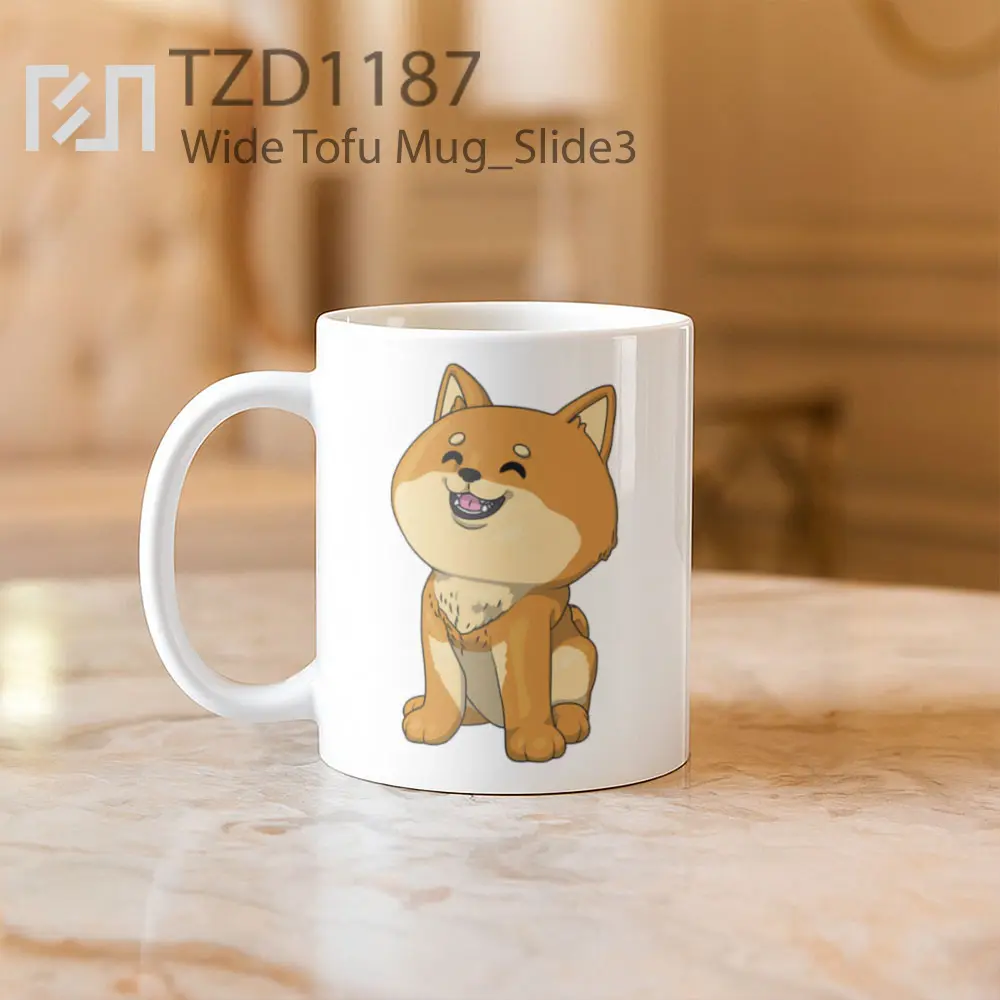 Wide Tofu Mug - All-side / Desain