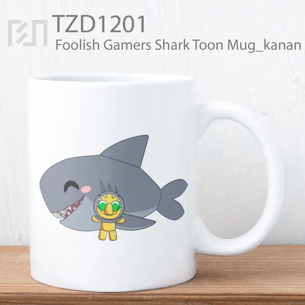 Foolish Gamers Shark Toon Mug