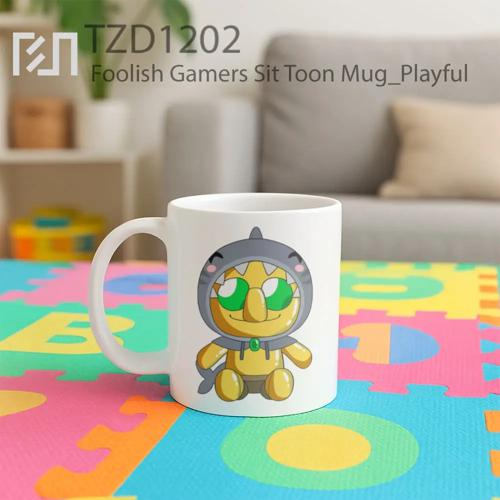 Foolish Gamers Sit Toon Mug - All-side / Desain