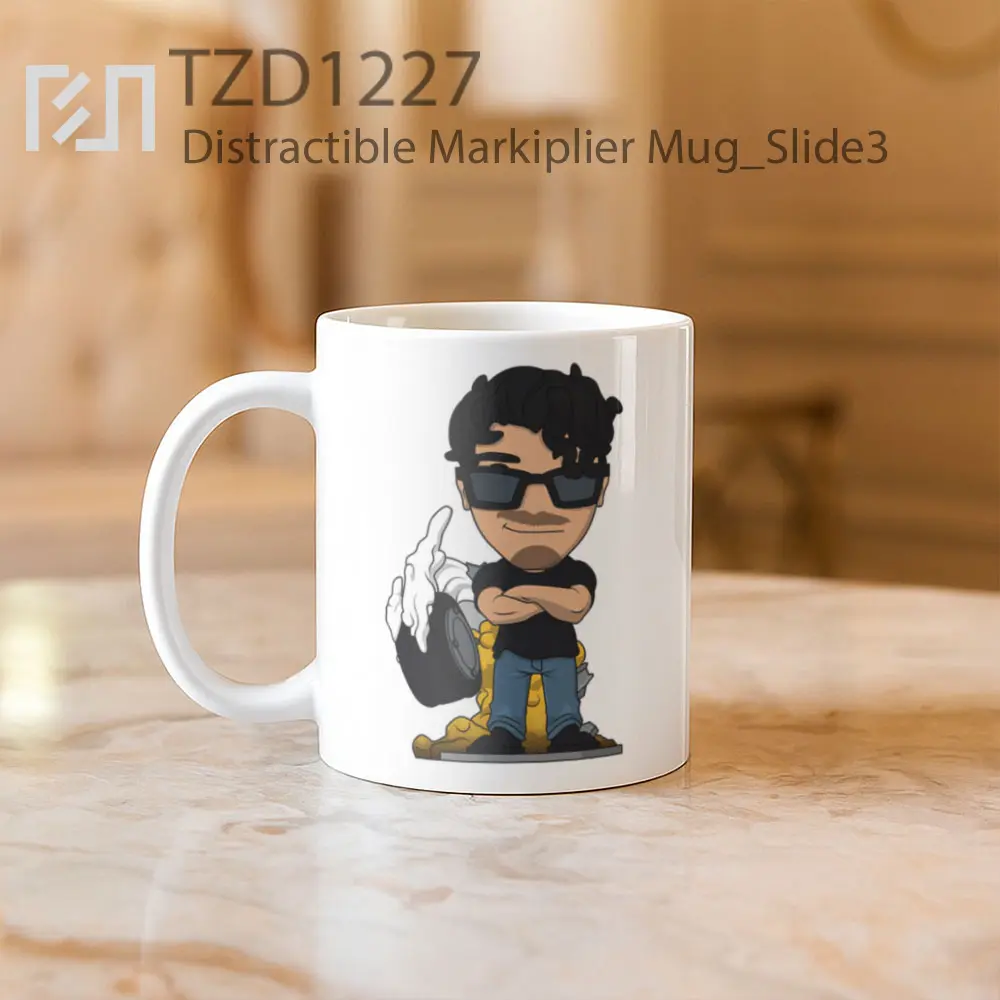 Distractible Markiplier Mug - All-side / Desain