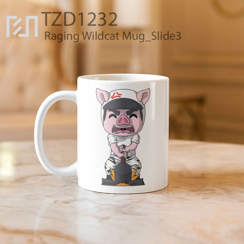 Raging Wildcat Mug - All-side / Desain