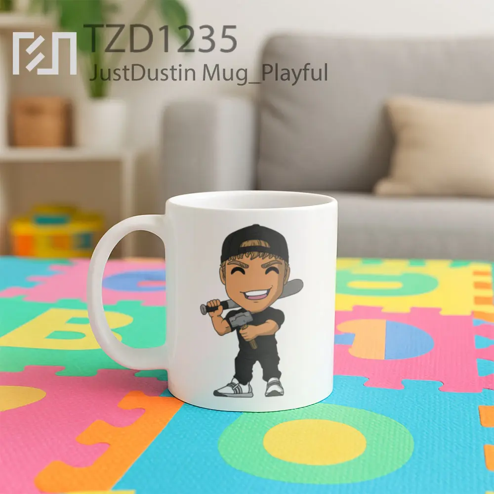 JustDustin Mug - All-side / Desain