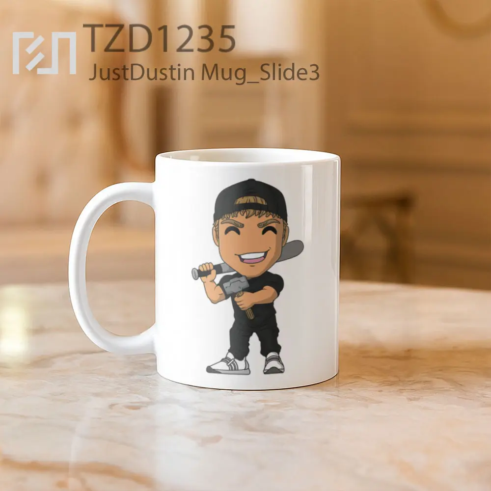 JustDustin Mug - All-side / Desain