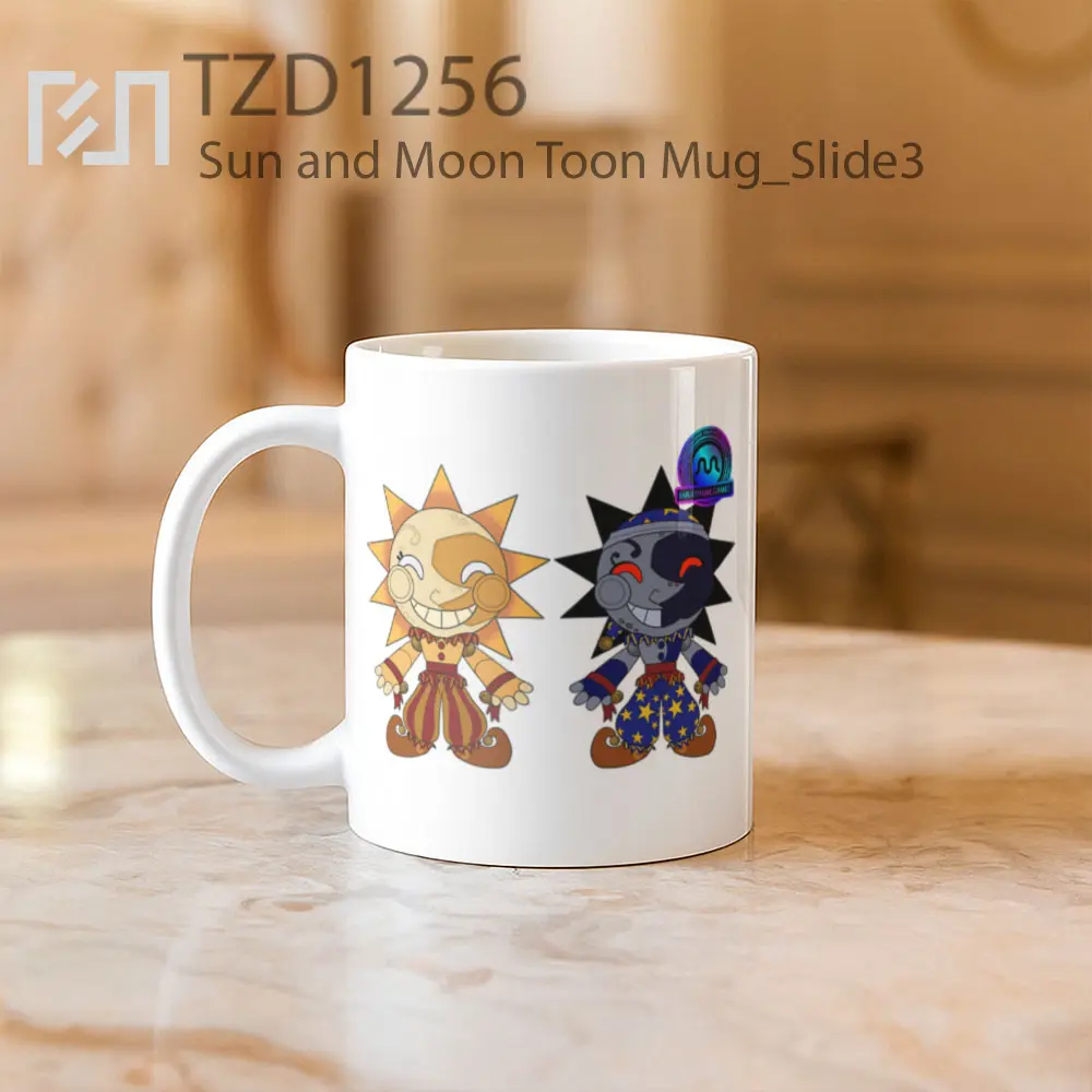 Sun and Moon Toon Mug - All-side / Desain