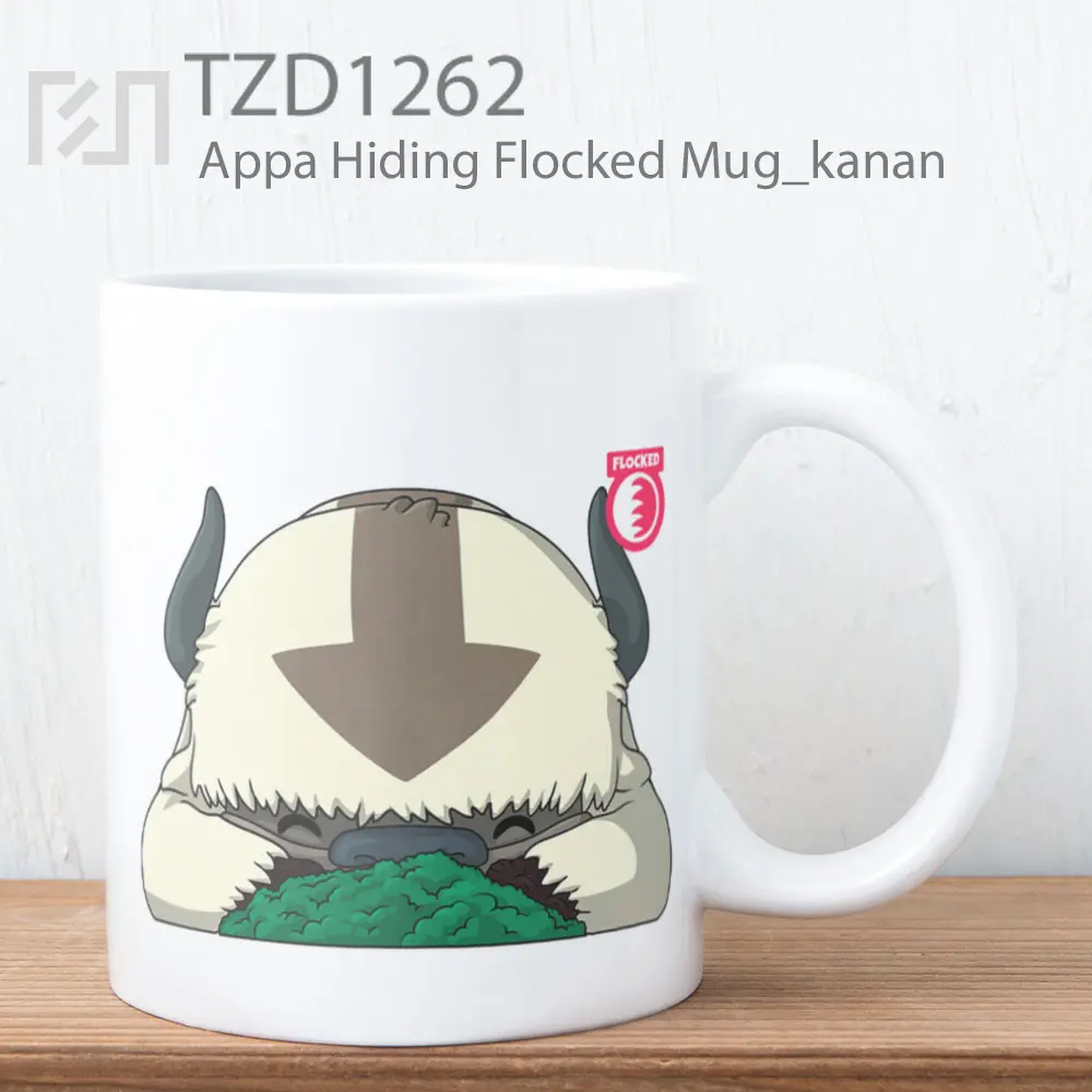 Appa Hiding Flocked Mug