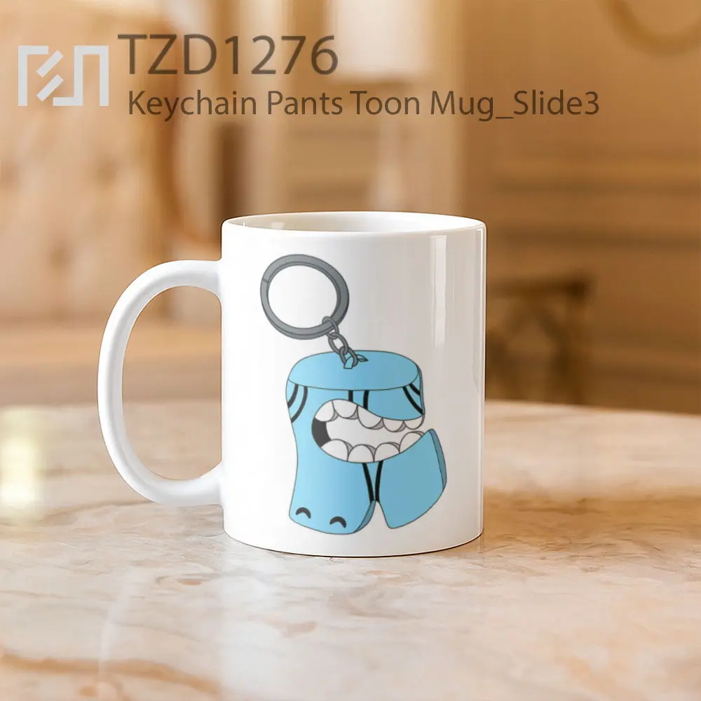Keychain Pants Toon Mug - All-side / Desain