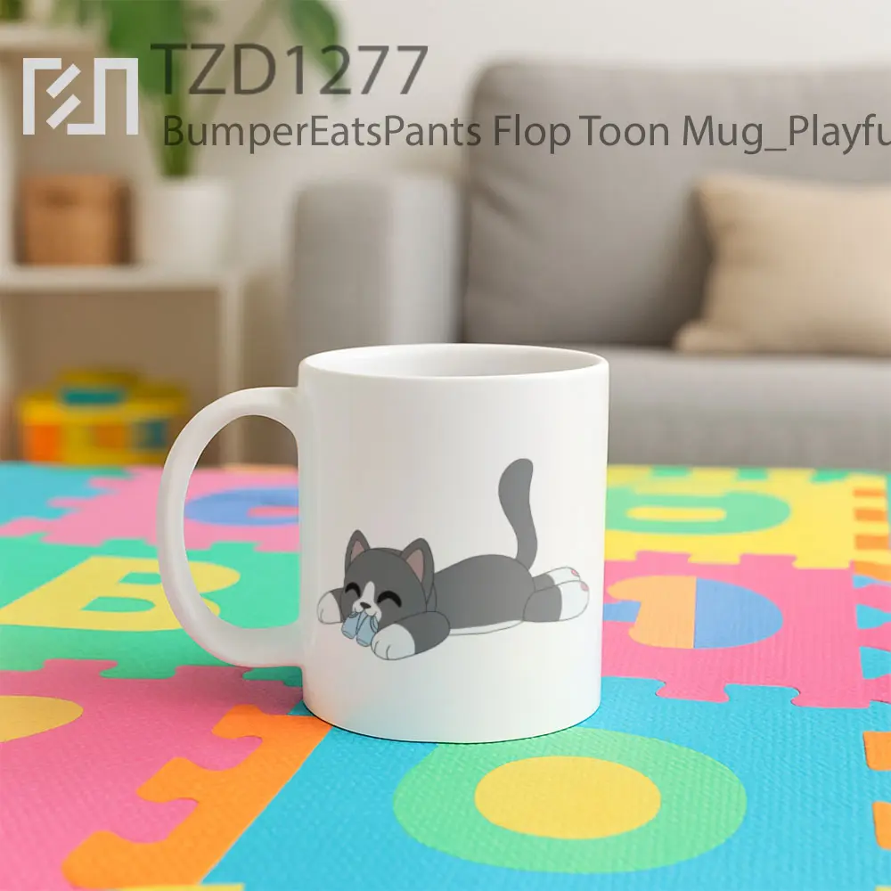 BumperEatsPants Flop Toon Mug - All-side / Desain