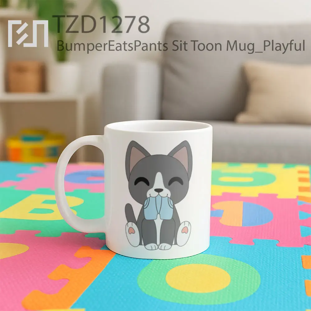 BumperEatsPants Sit Toon Mug - All-side / Desain