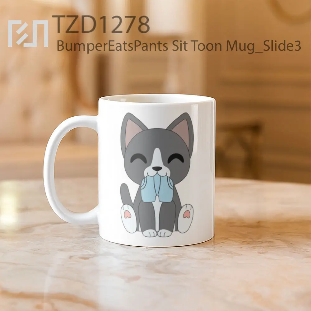 BumperEatsPants Sit Toon Mug - All-side / Desain