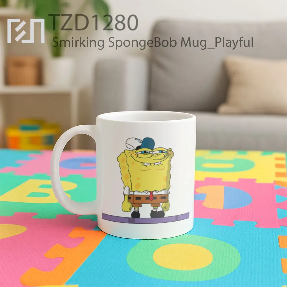 Smirking SpongeBob Mug - All-side / Desain