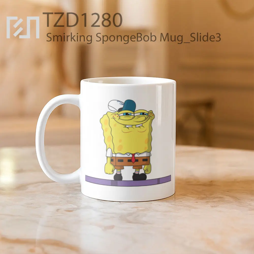 Smirking SpongeBob Mug - All-side / Desain