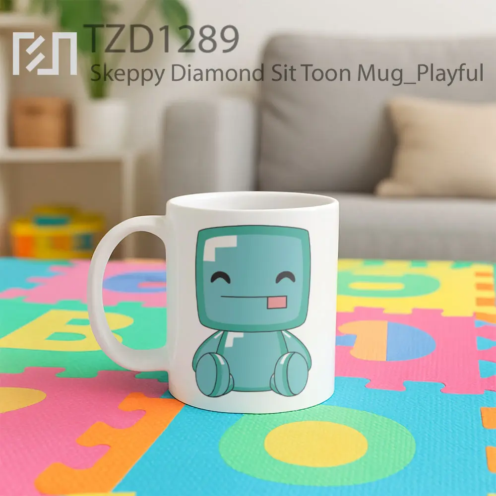 Skeppy Diamond Sit Toon Mug - All-side / Desain