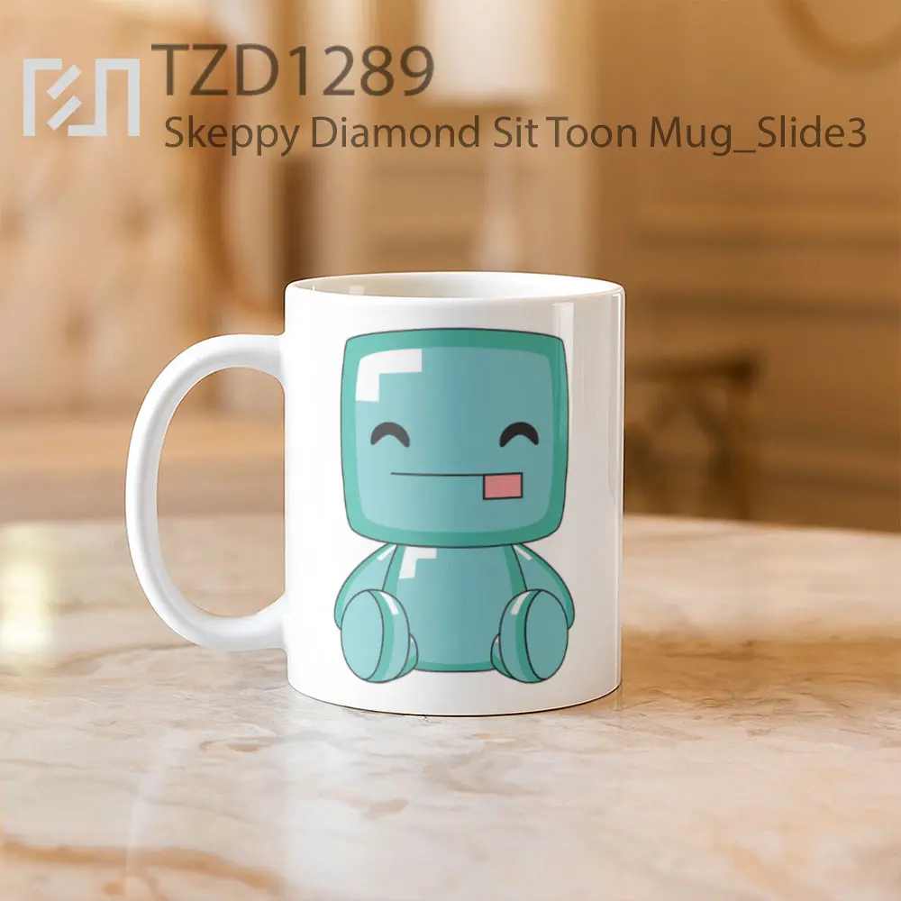 Skeppy Diamond Sit Toon Mug - All-side / Desain