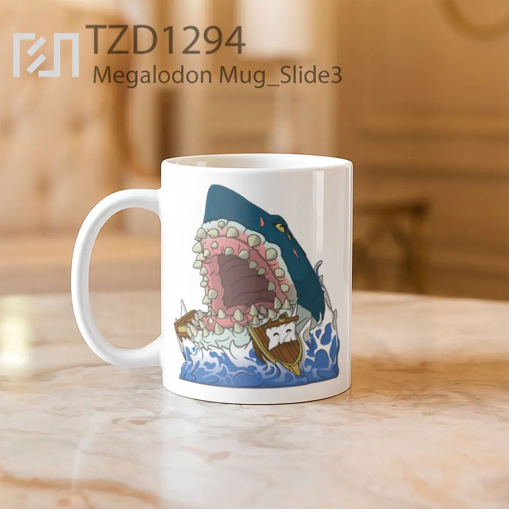 Megalodon Mug - All-side / Desain