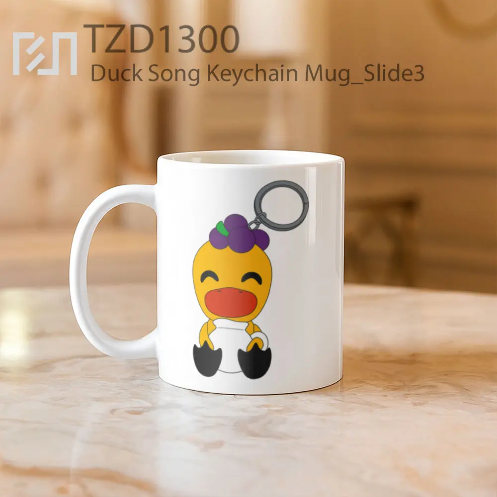 Duck Song Keychain Mug - All-side / Desain