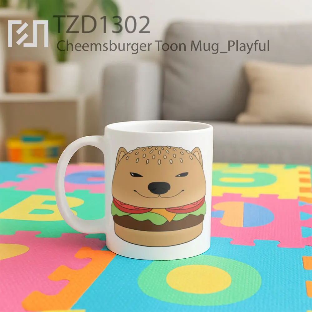 Cheemsburger Toon Mug - All-side / Desain