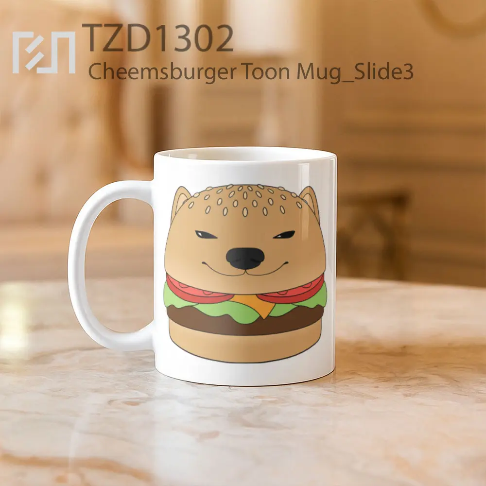 Cheemsburger Toon Mug - All-side / Desain