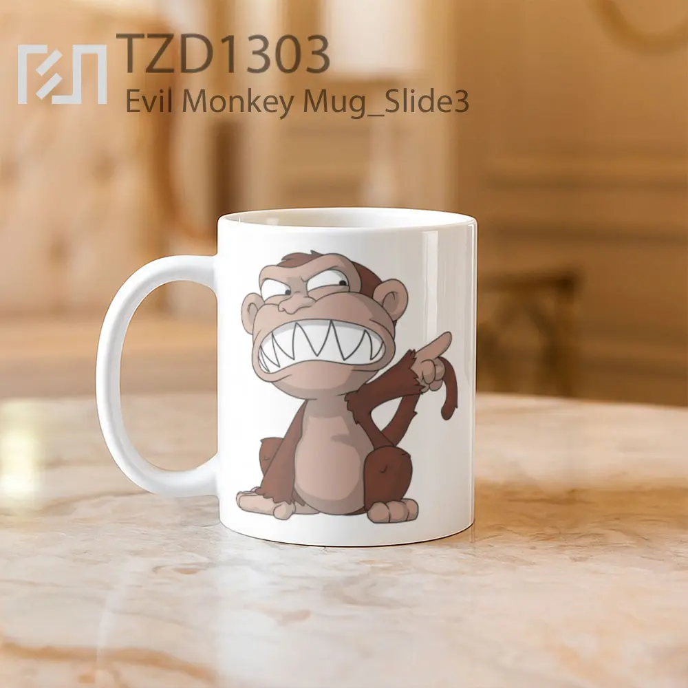 Evil Monkey Mug - All-side / Desain