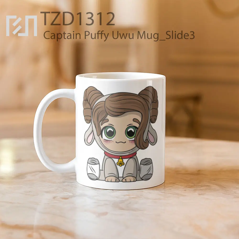 Captain Puffy Uwu Mug - All-side / Desain