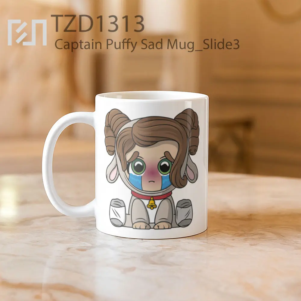 Captain Puffy Sad Mug - All-side / Desain