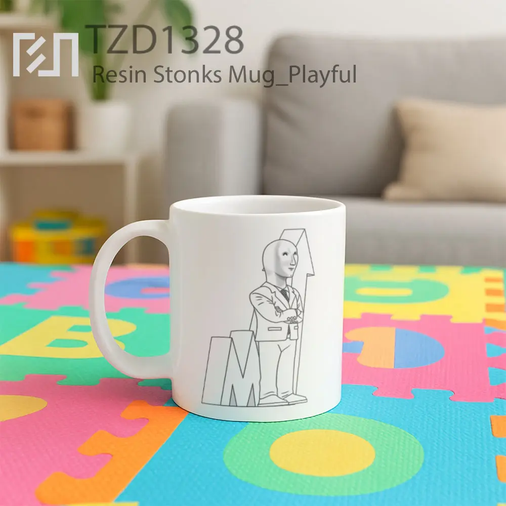 Resin Stonks Mug - All-side / Desain