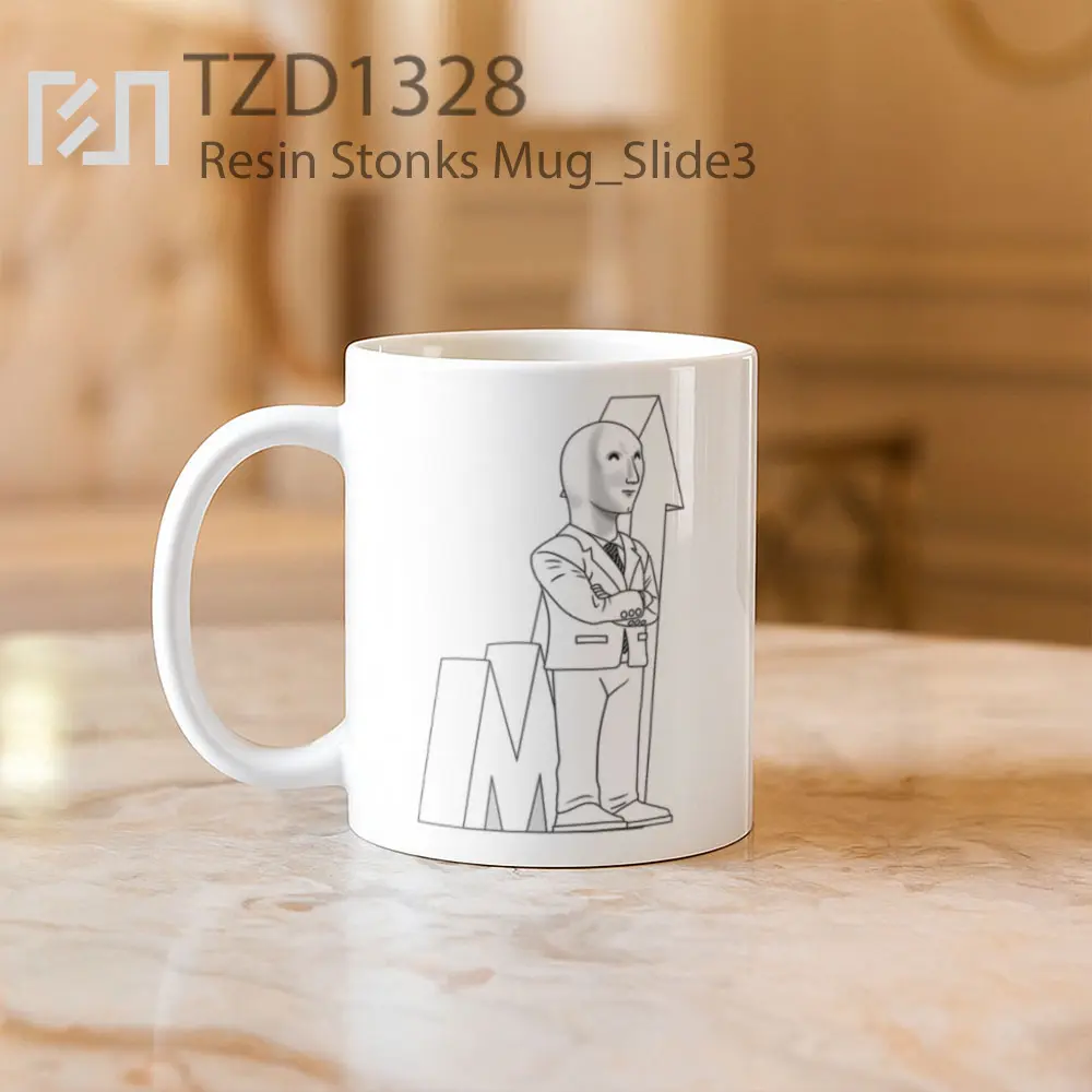 Resin Stonks Mug - All-side / Desain
