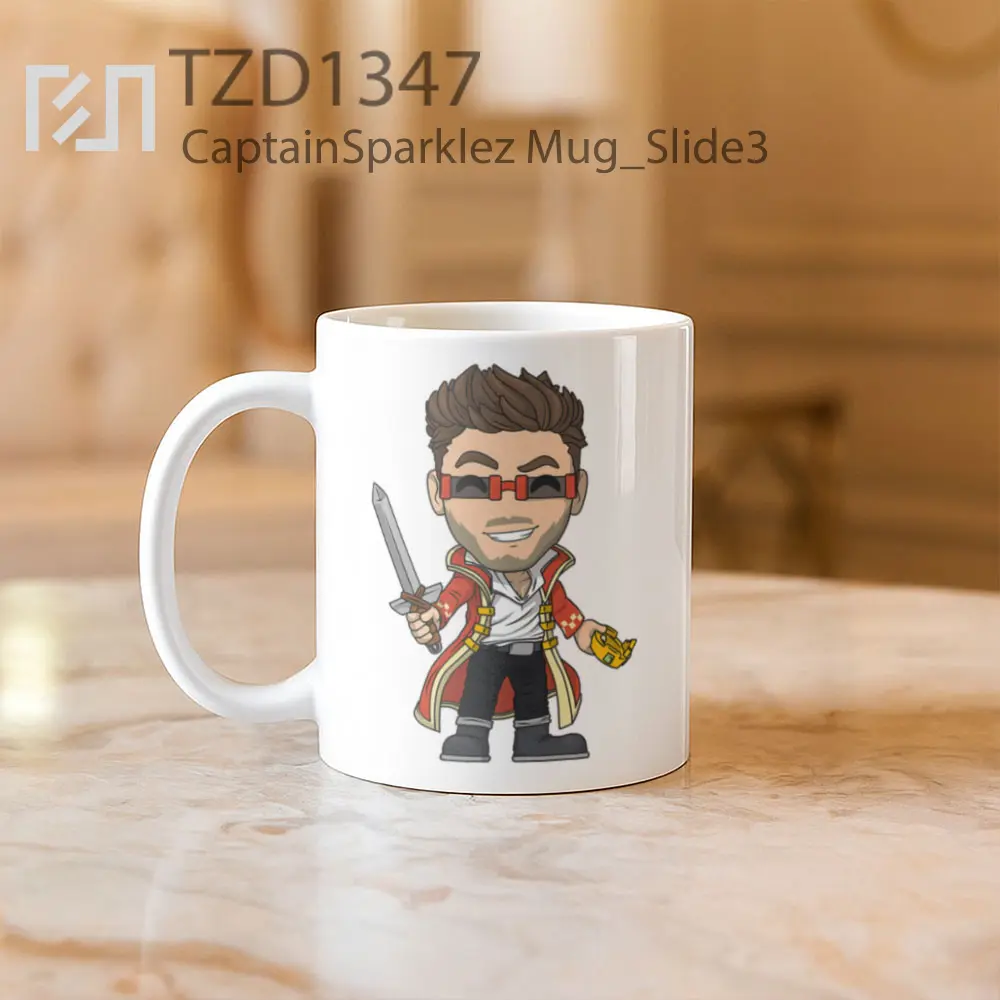 CaptainSparklez Mug - All-side / Desain