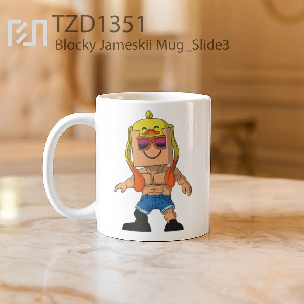 Blocky Jameskii Mug - All-side / Desain
