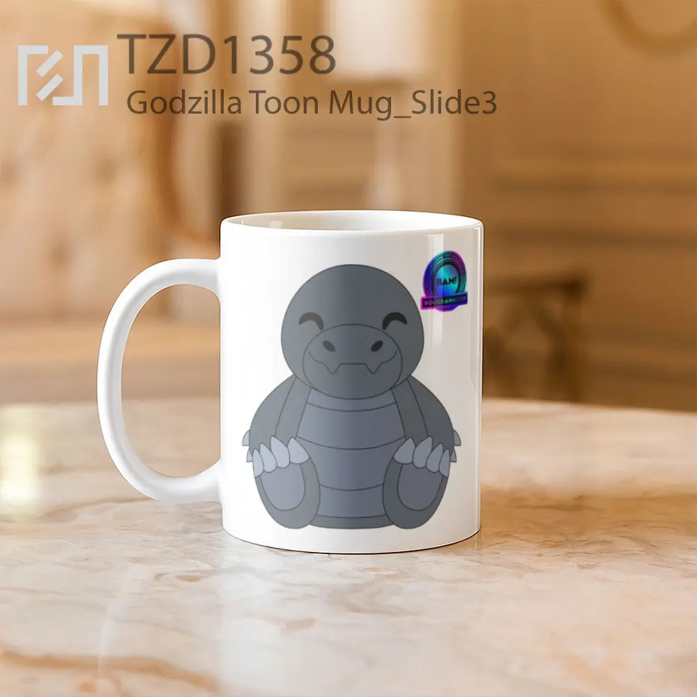 Godzilla Toon Mug - All-side / Desain