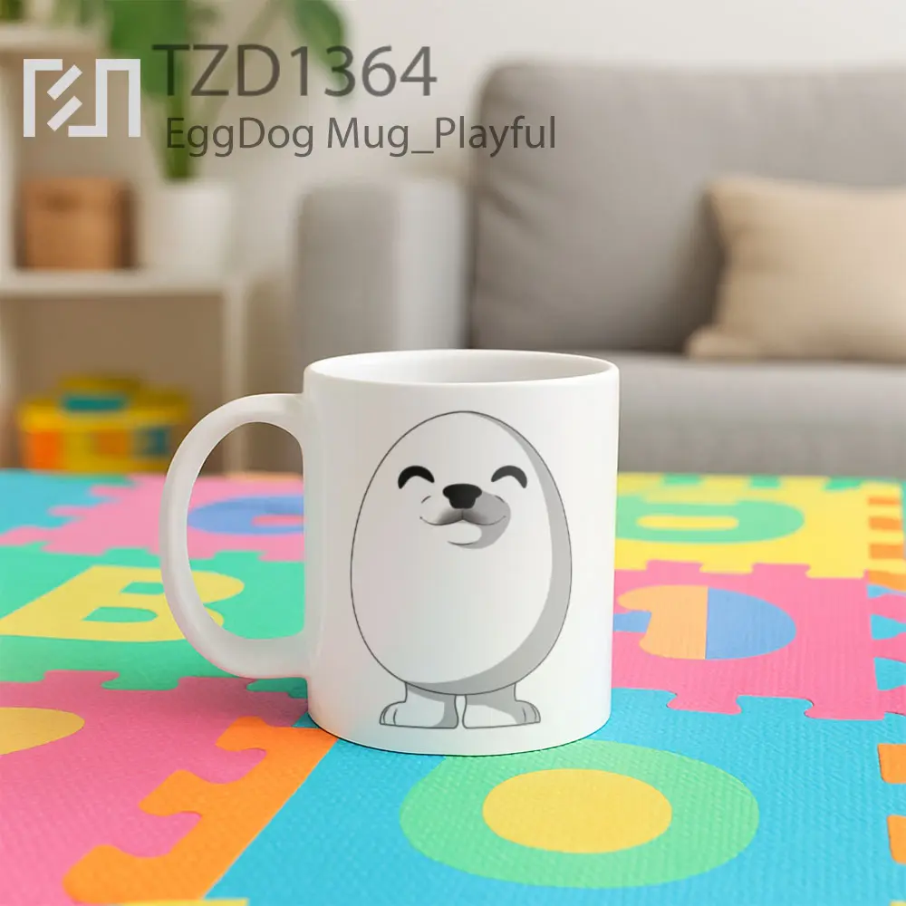 EggDog Mug - All-side / Desain