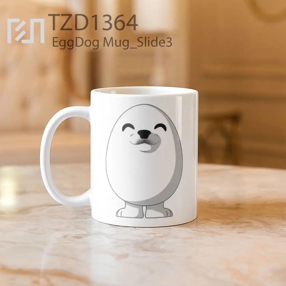 EggDog Mug - All-side / Desain