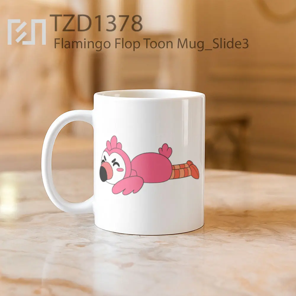 Flamingo Flop Toon Mug - All-side / Desain