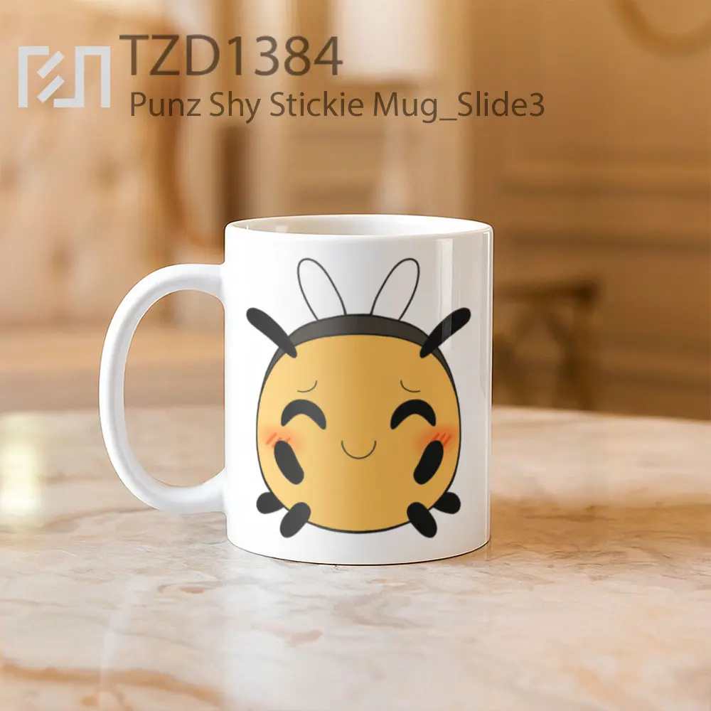 Punz Shy Stickie Mug - All-side / Desain