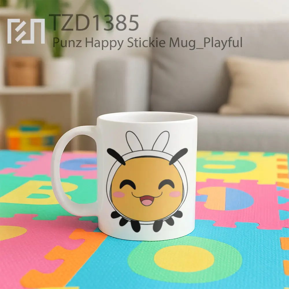 Punz Happy Stickie Mug - All-side / Desain