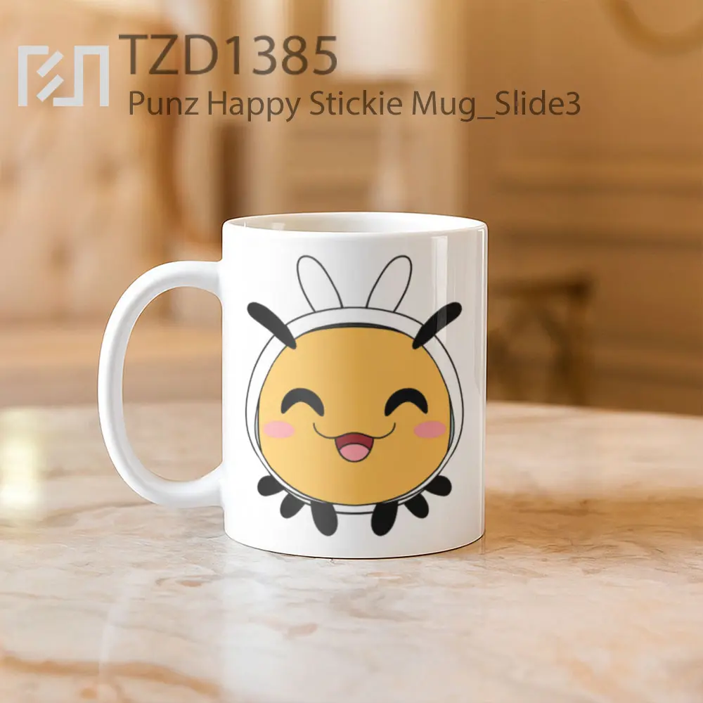 Punz Happy Stickie Mug - All-side / Desain