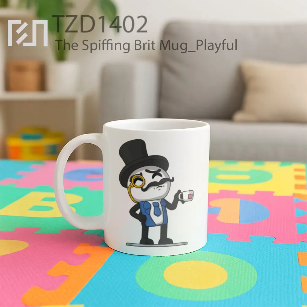 The Spiffing Brit Mug - All-side / Desain