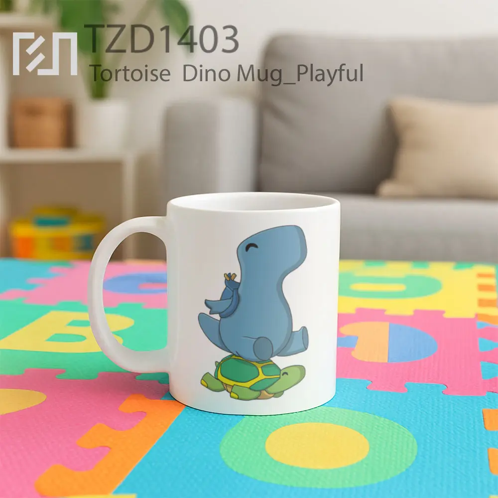 Tortoise  Dino Mug - All-side / Desain