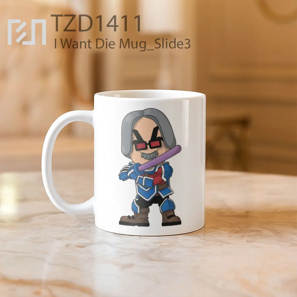I Want Die Mug - All-side / Desain