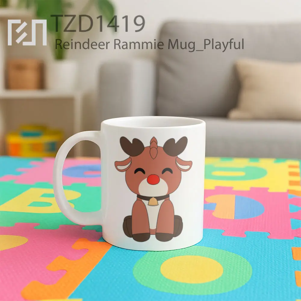 Reindeer Rammie Mug - All-side / Desain