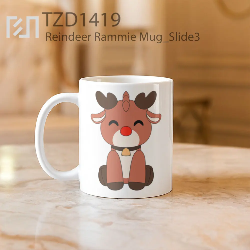Reindeer Rammie Mug - All-side / Desain