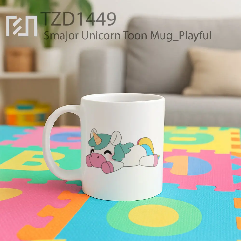Smajor Unicorn Toon Mug - All-side / Desain