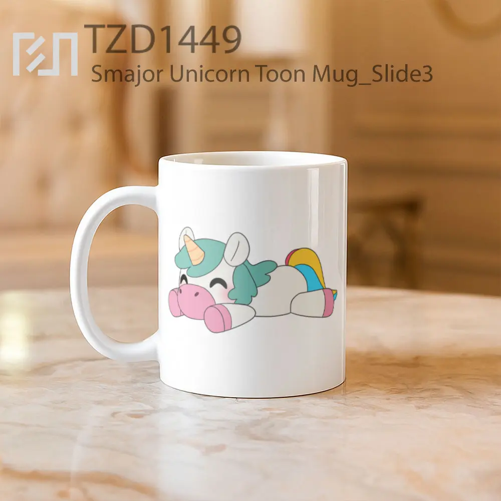 Smajor Unicorn Toon Mug - All-side / Desain