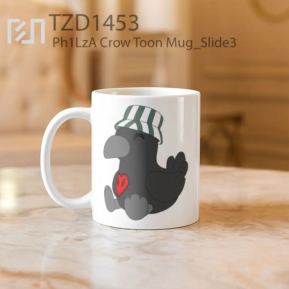 Ph1LzA Crow Toon Mug - All-side / Desain