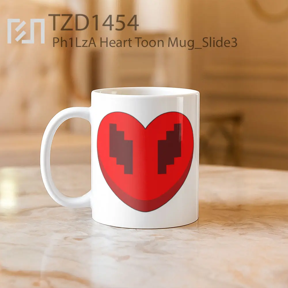 Ph1LzA Heart Toon Mug - All-side / Desain