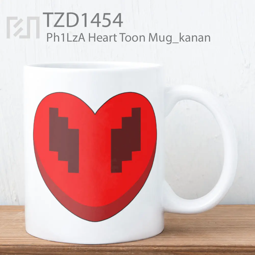 Ph1LzA Heart Toon Mug